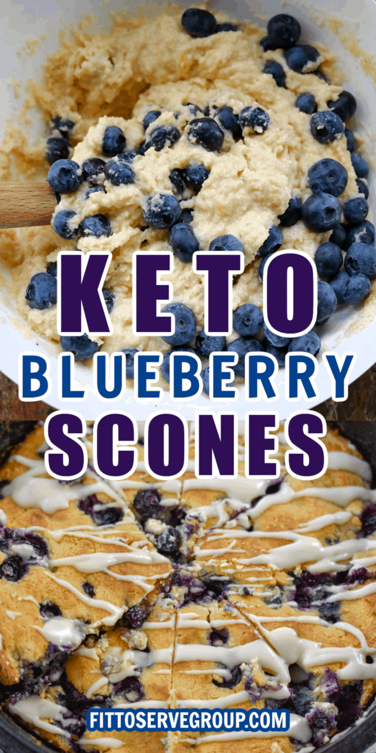 Keto Blueberry Scones · Fittoserve Group 0708