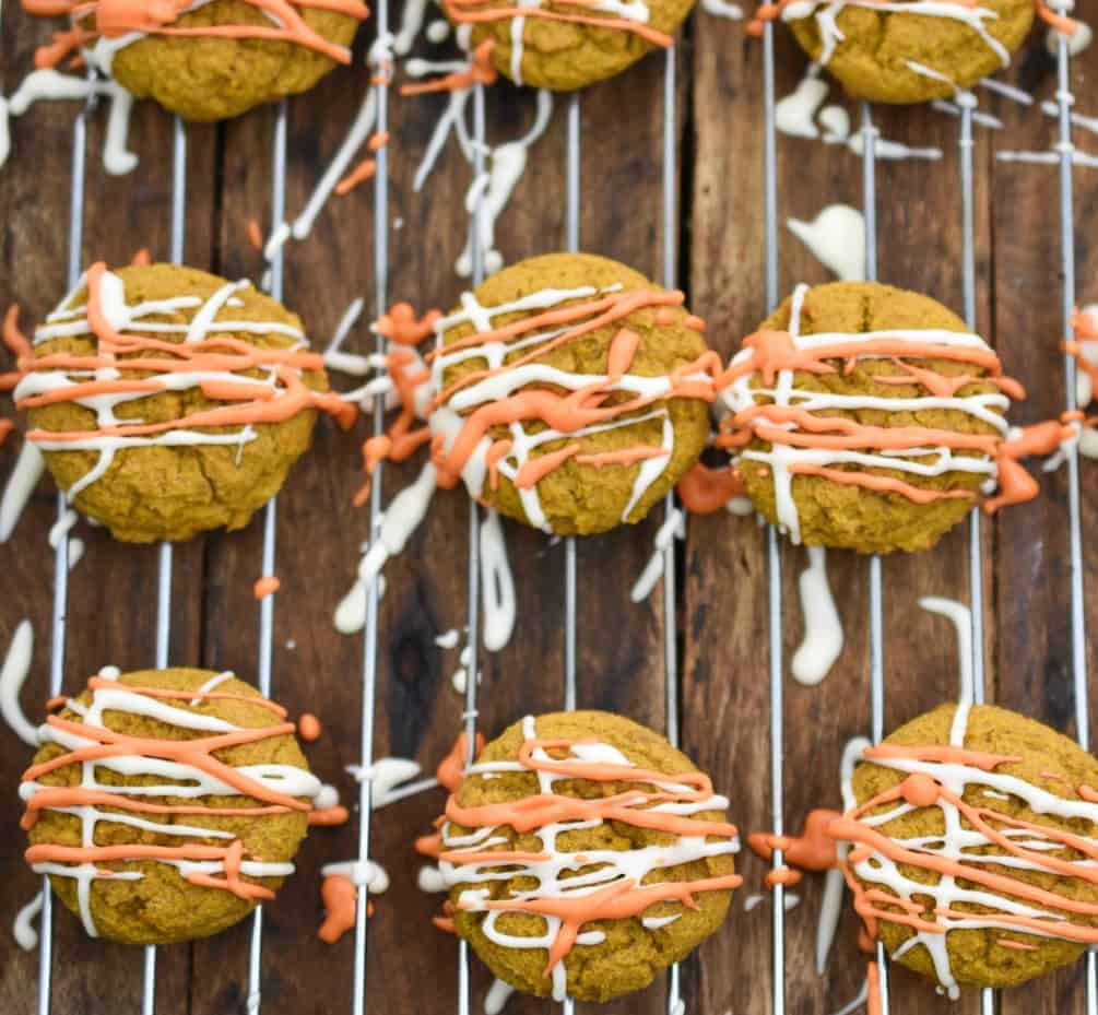Pumpkin Cake Cookies (Soft Pumpkin Cookies) - Key To My Lime