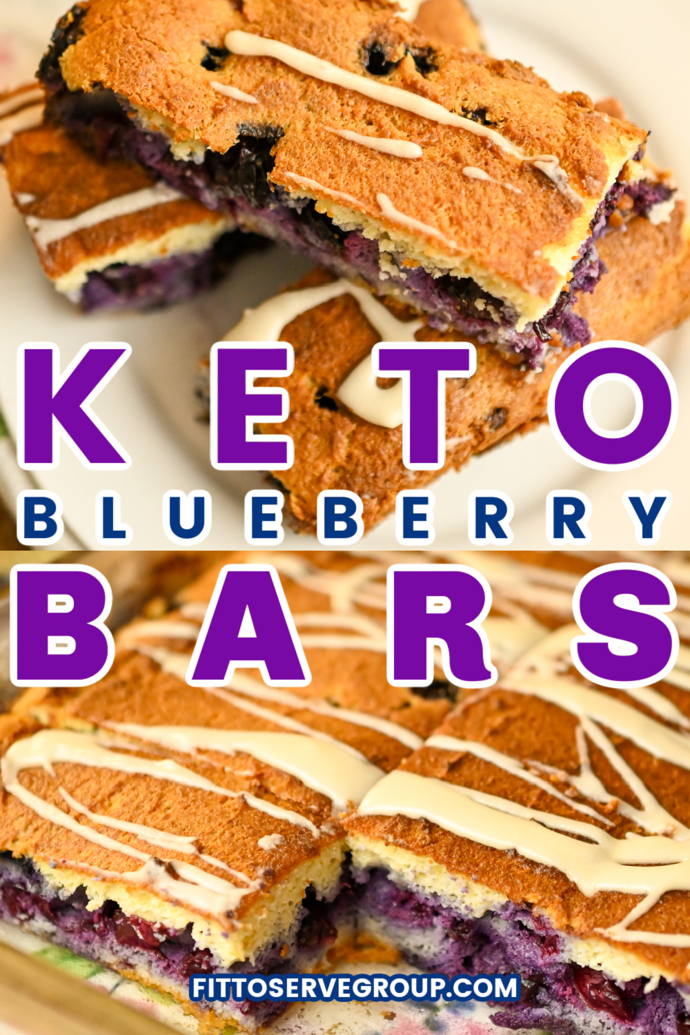 Keto Blueberry Bars · Fittoserve Group