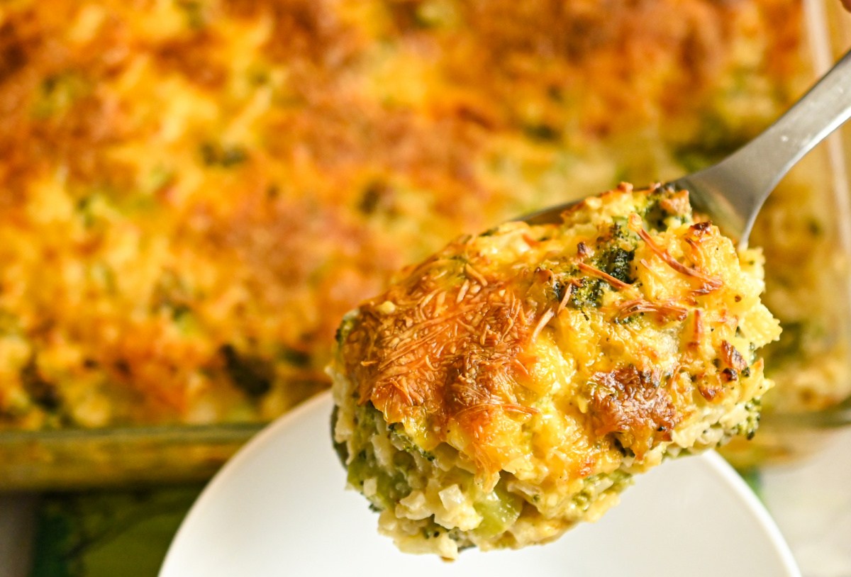 Keto Broccoli Cauliflower Rice Casserole Fittoserve Group