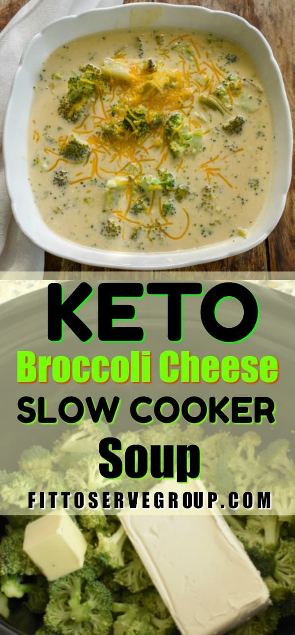 Easy Keto Broccoli Cheese Slow Cooker Soup! · Fittoserve Group