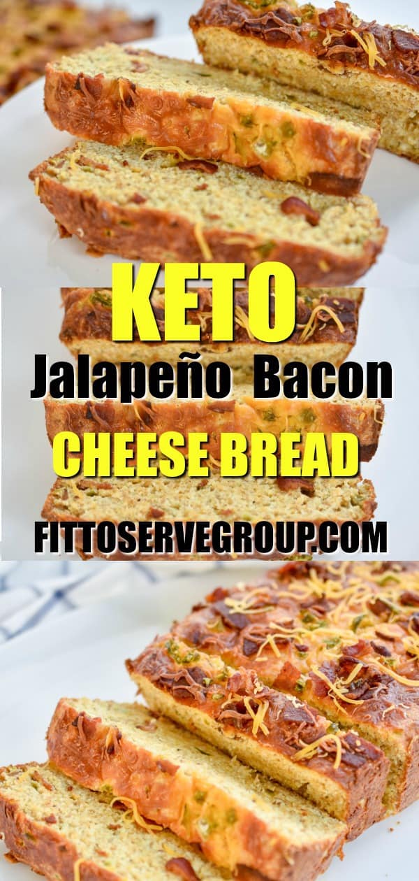 Keto Jalapeño Bacon Cheese Bread · Fittoserve Group