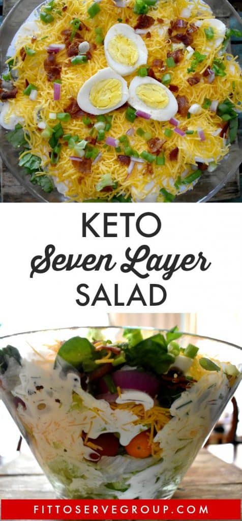 Keto Layered Salad An Easy Crowd Pleaser Seven Layer Salad 4274