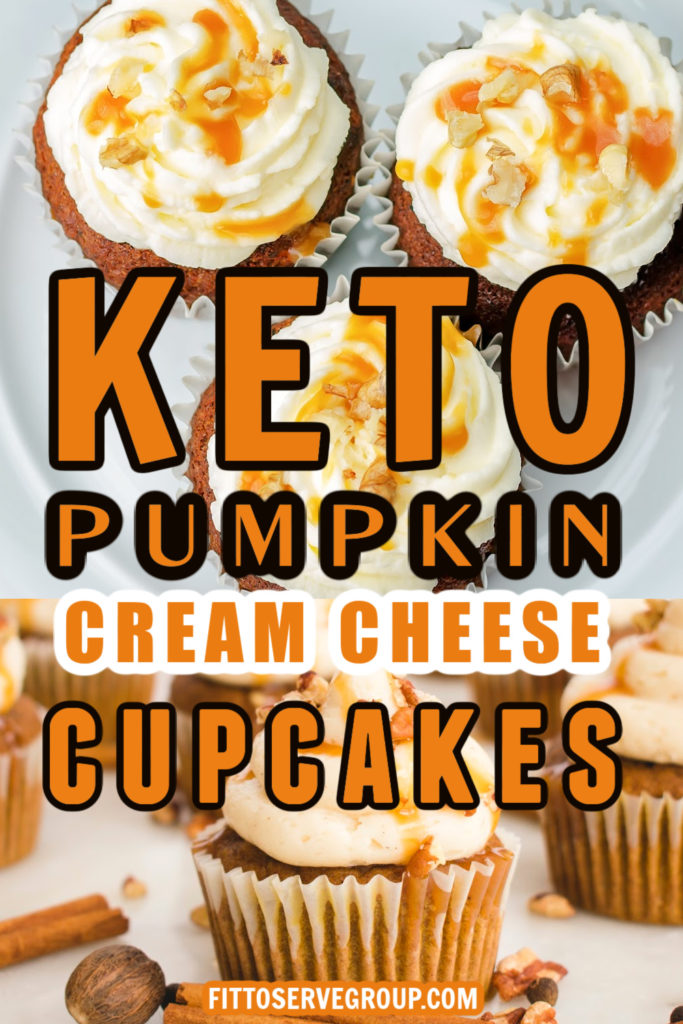 Best keto pumpkin cream cheese cupcakes