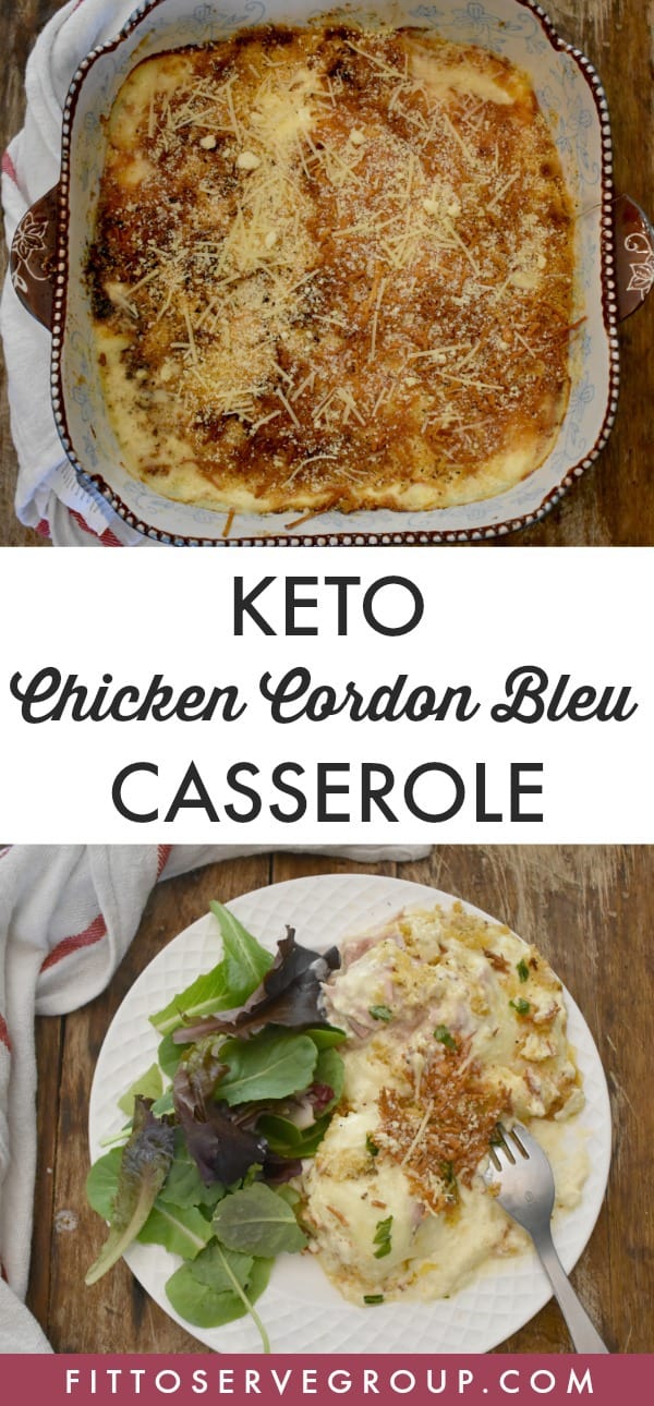 Easy Keto Chicken Cordon Bleu Casserole · Fittoserve Group