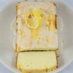 Keto lemon cream cheese pound cake