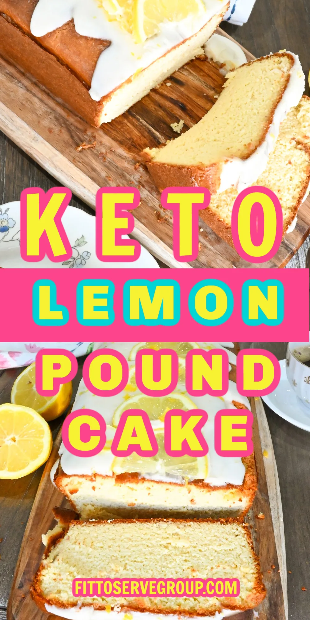 Keto Lemon Pound Cake with Berries