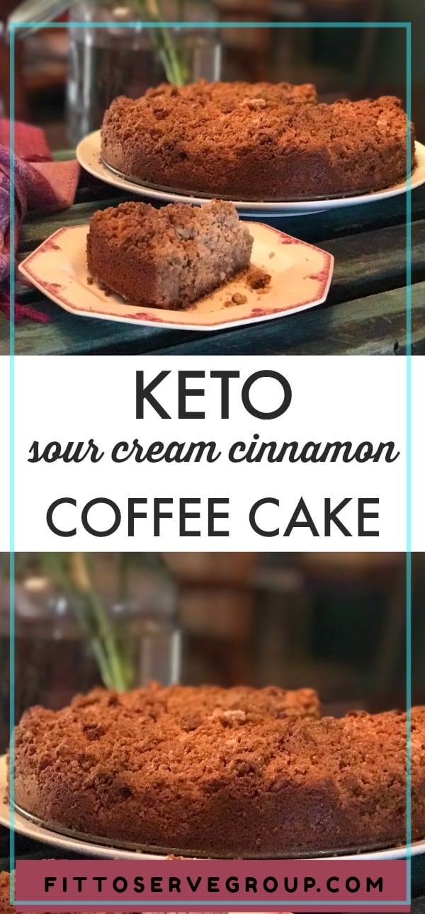 Easy Keto Sour Cream Cinnamon Coffee Cake · Fittoserve Group