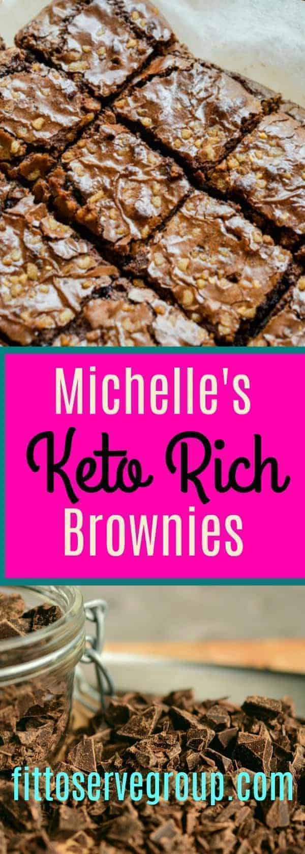 Michelle's Rich Keto Brownies (The richest low carb brownie)