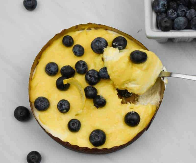 Keto Lemon Curd Blueberry Cheesecake · Fittoserve Group