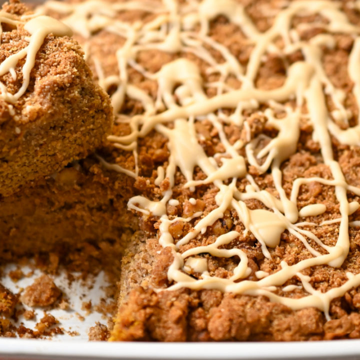 Keto Pumpkin Coconut Flour Coffee Cake (Gluten-Free)