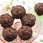 Keto Brownie Cupcakes-for when you can't decide between a brownie or a chocolate cupcake. These are low in carb brownie cupcakes that just so happen to be easy to make and decadent treat. #ketochocolatecupcake #ketobrowniecupcakes #lowcarbchocolatecupcakes #lowcarbbrowniecupcakes