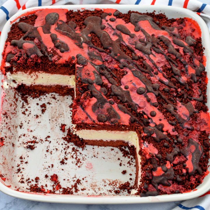 Keto Red Velvet Ice Cream Cake featured image