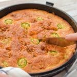 This delicious keto jalapeño cheddar bacon cornbread will fool your tastebuds into thinking it's the real thing. Yet it uses zero corn or cornmeal and even the texture is spot on.  Don't miss out cornbread will doing keto and grab the recipe!