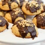 keto peanut butter chocolate glazed cookies