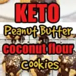 keto peanut butter coconut flour cookies