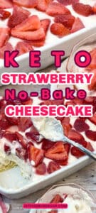 No-Bake Strawberry Cheesecake (Keto) · Fittoserve Group