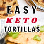 easy keto tortillas pin