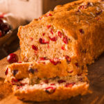 keto pumpkin cranberry bread featured image