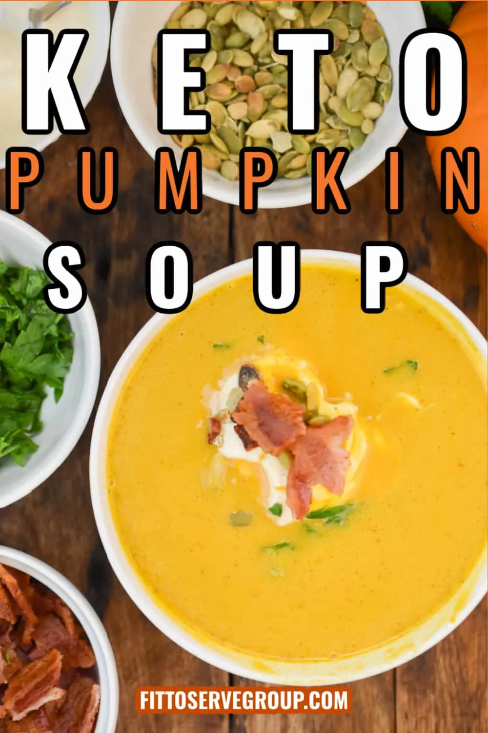 Creamy Keto Pumpkin Curry Soup - Only 4 Net Carbs Per Serving