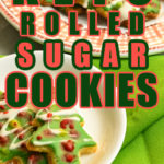 Keto rolled sugar cookies Pinterest pin