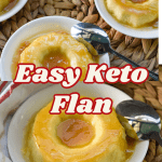 Easy keto flan long pin