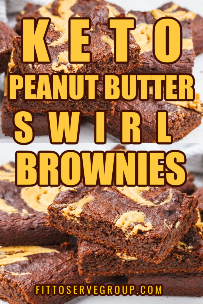 keto peanut butter swirl brownies, gluten-free