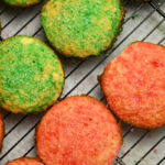 keto soft baked sugar cookies cooling on baking rack