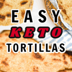 easy keto tortillas made with flax meal pin