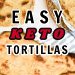 easy keto tortillas made with flax meal pin