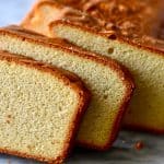 keto white bread sliced on slab of marble