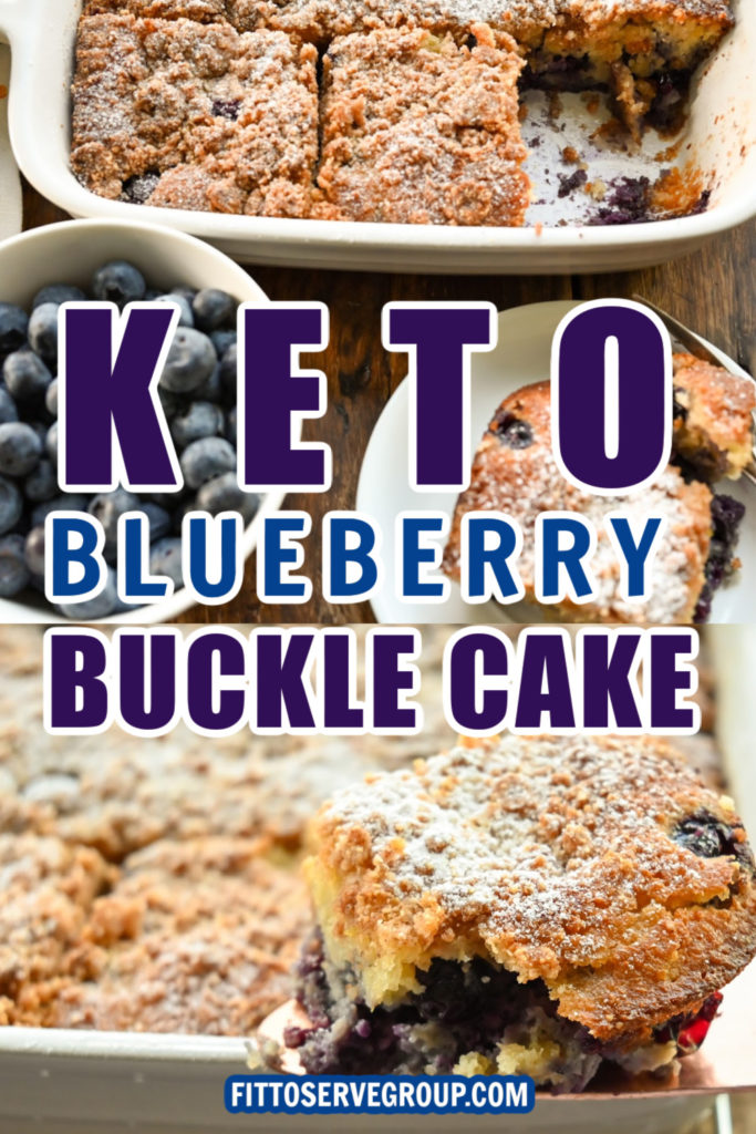 Keto Blueberry Buckle Cake