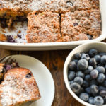 keto blueberry buckle coffee cake