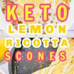 keto lemon ricotta scones pin