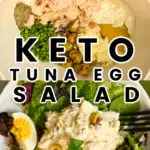 Keto tuna egg salad