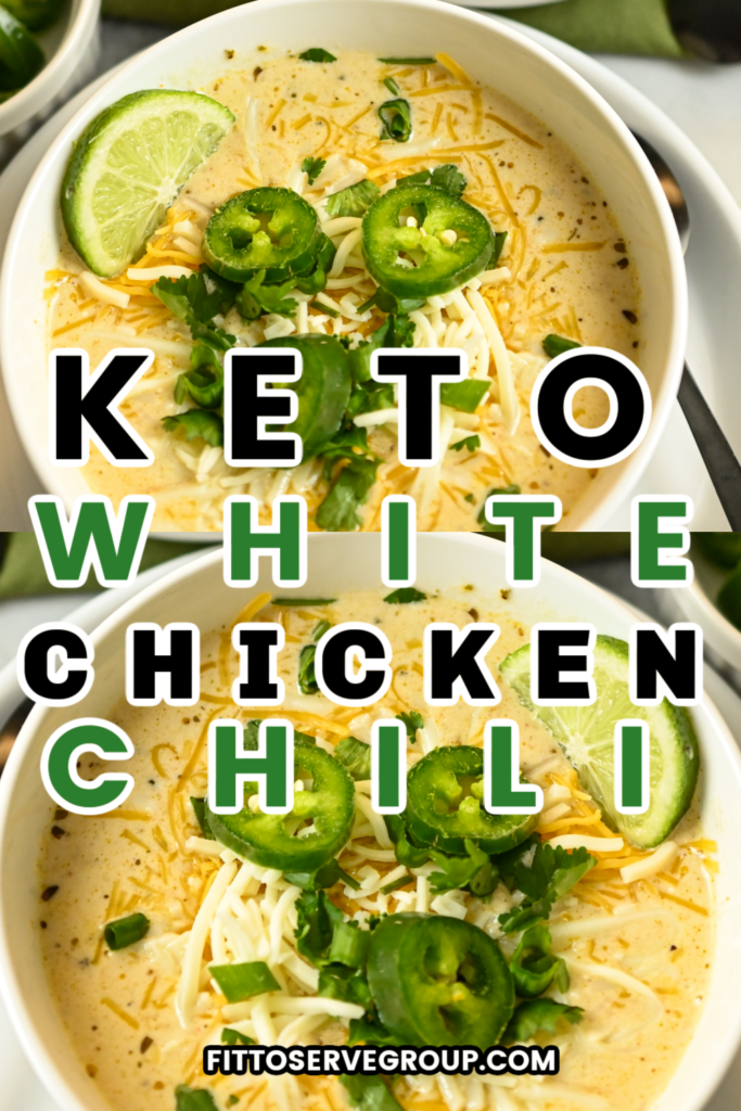 Keto White Chicken Chili · Fittoserve Group