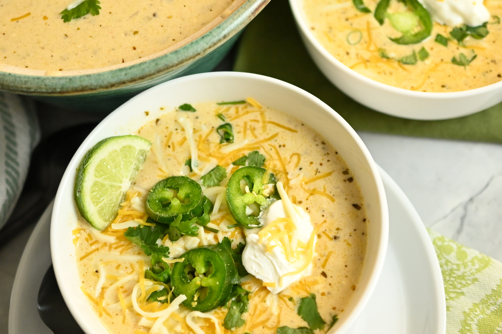 Keto White Chicken Chili · Fittoserve Group