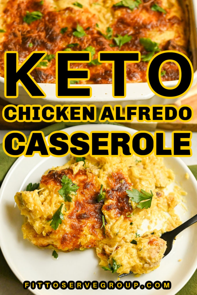 Keto Chicken Alfredo Casserole