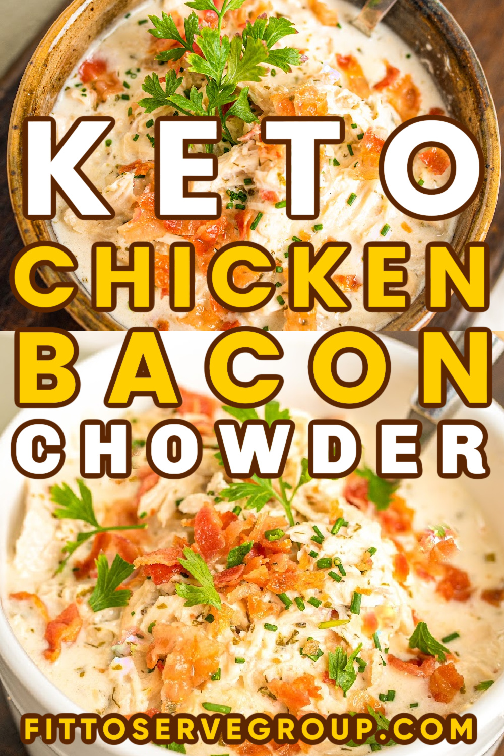 Keto Chicken Bacon Chowder · Fittoserve Group