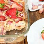 Keto Strawberry Rhubarb Cake Cover Image