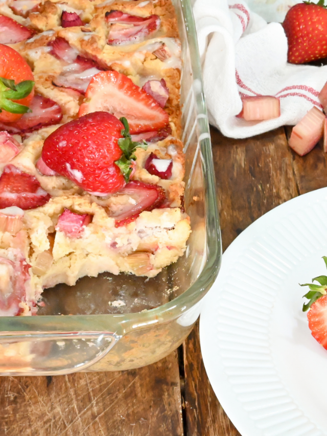 Keto Strawberry Rhubarb Cake Story · Fittoserve Group