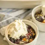 Keto-friendly blackberry cobbler