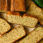 keto-friendly zucchini bread sliced