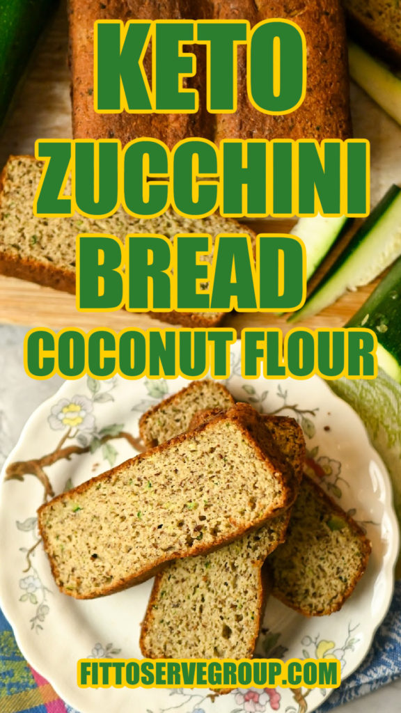 keto zucchini bread (coconut flour)