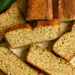 keto zucchini bread made with coconut flour