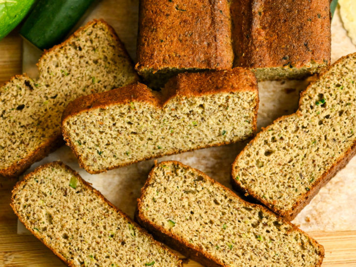 keto zucchini bread made with coconut flour