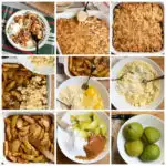 keto-friendly apple cobbler process pictures