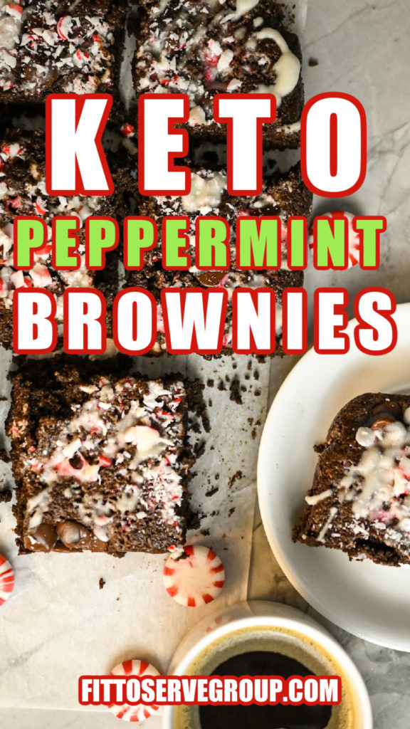 Easy keto peppermint brownie