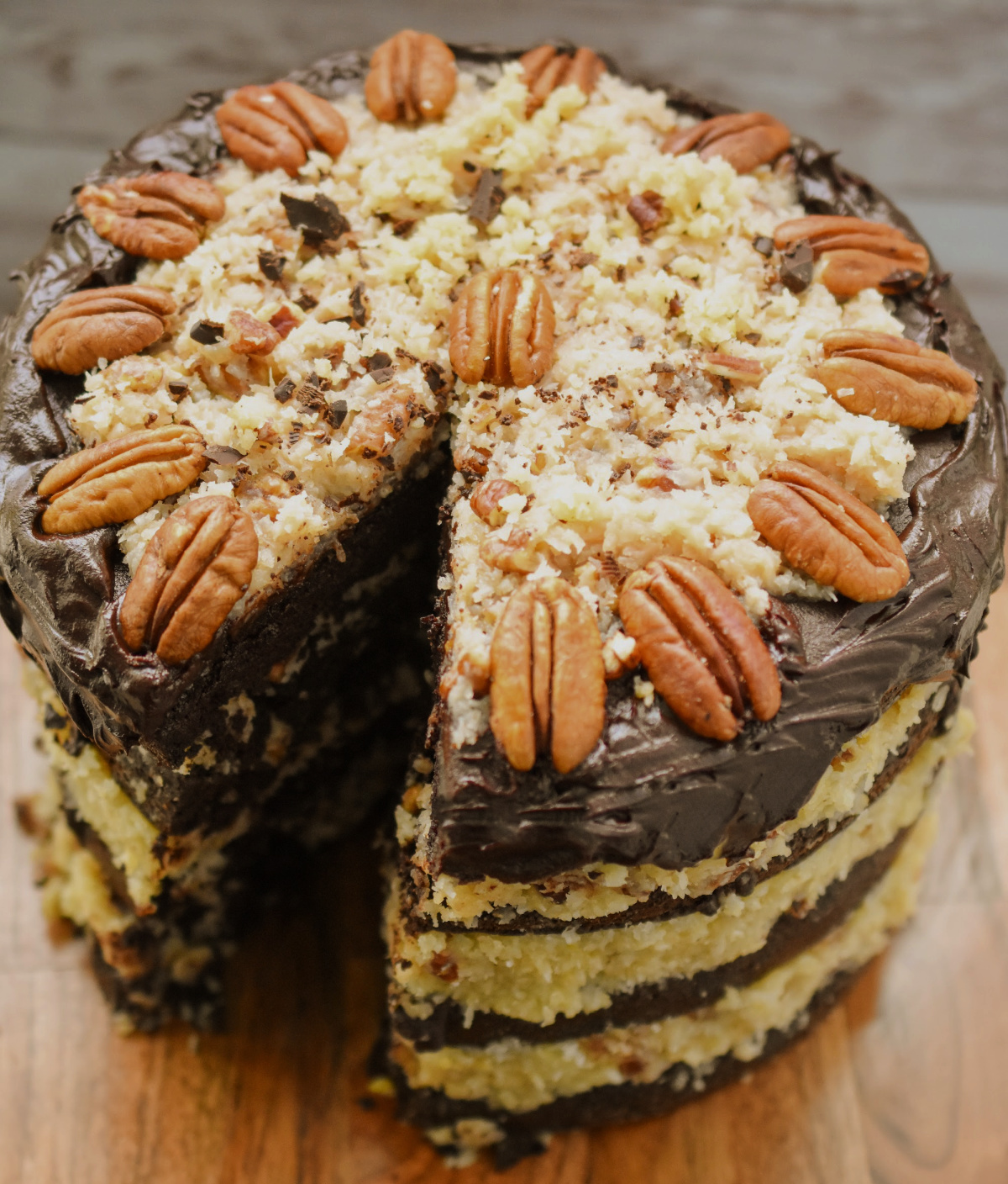 Keto German Chocolate Layer Cake · Fittoserve Group