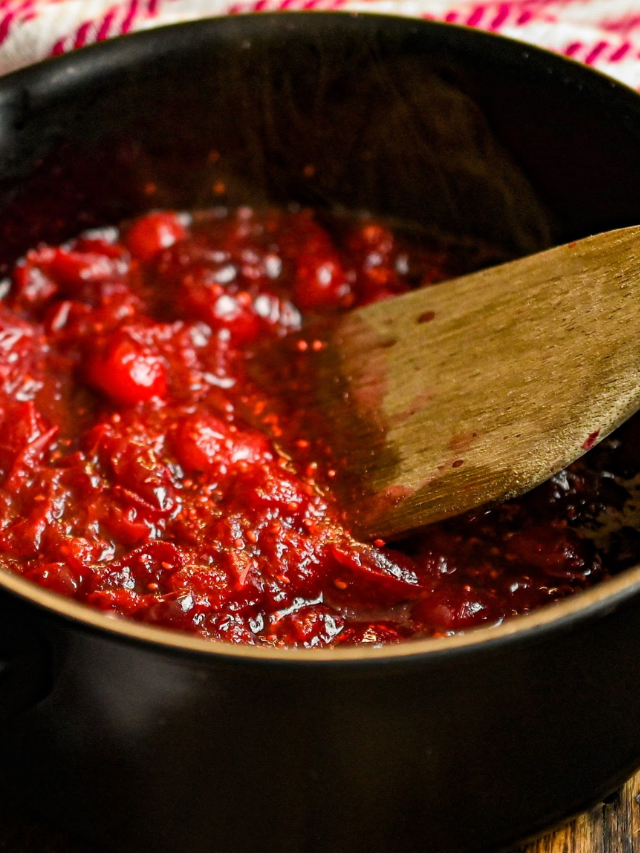 Keto Cranberry Sauce Story Poster Image